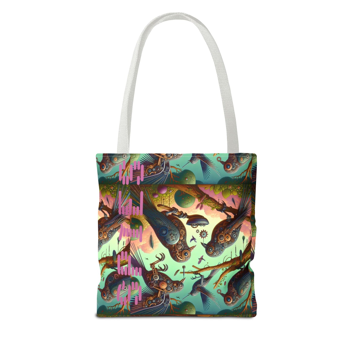 Vibrant "Spies" Bird Tote Bag - Eco-Friendly