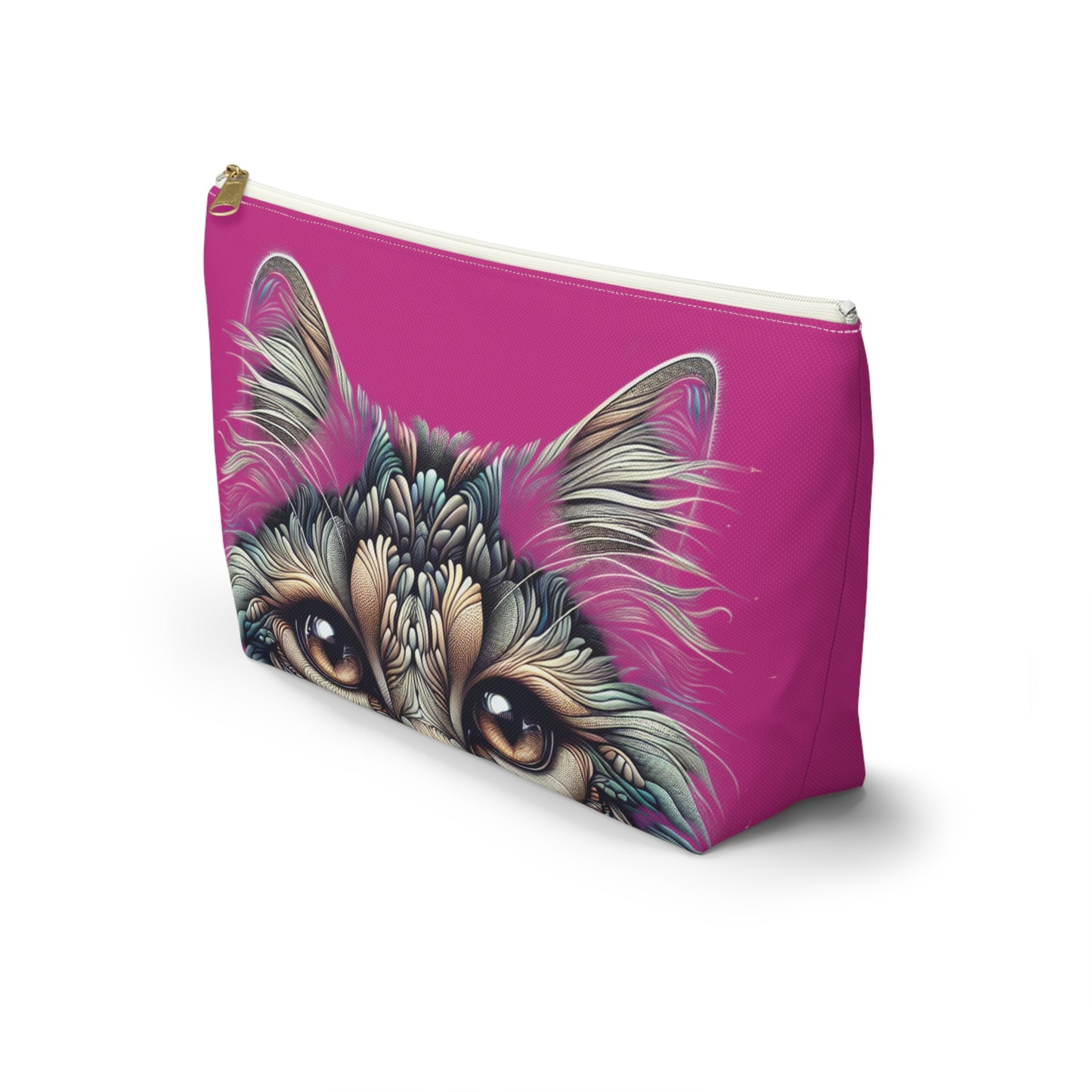 Purrty Kitty Makeup Accessory Pouch - Birds Aren't Real Line