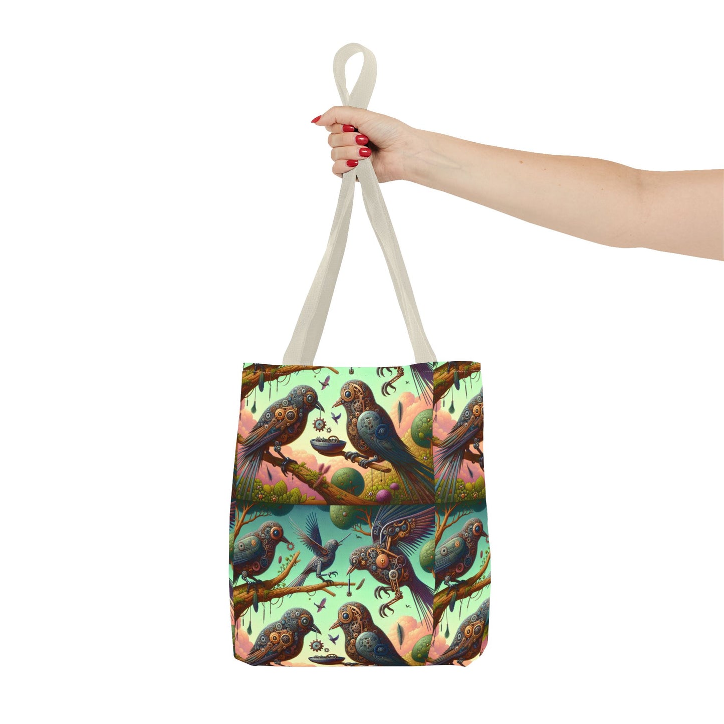 Vibrant "Spies" Bird Tote Bag - Eco-Friendly