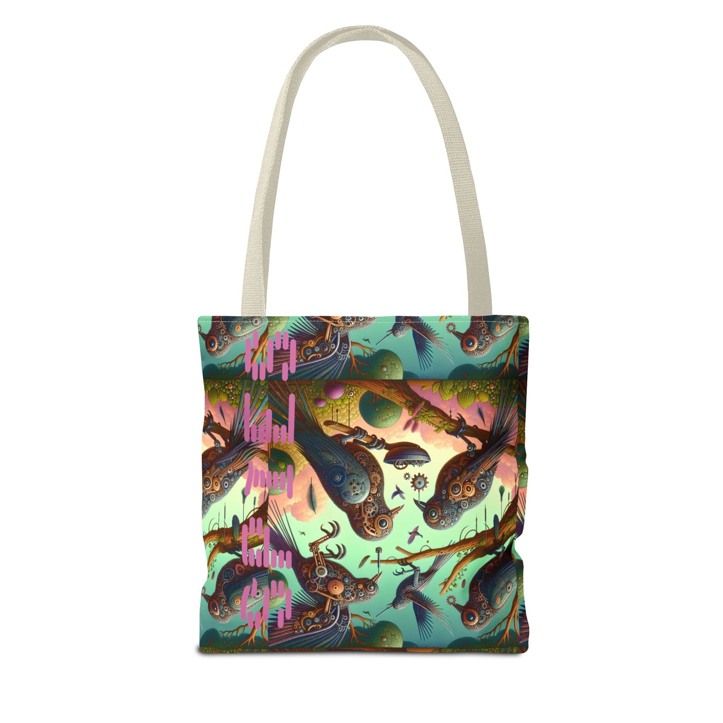 Vibrant "Spies" Bird Tote Bag - Eco-Friendly