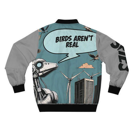 Birds Aren't Real "Spies" Vintage-Inspired Bomber Jacket