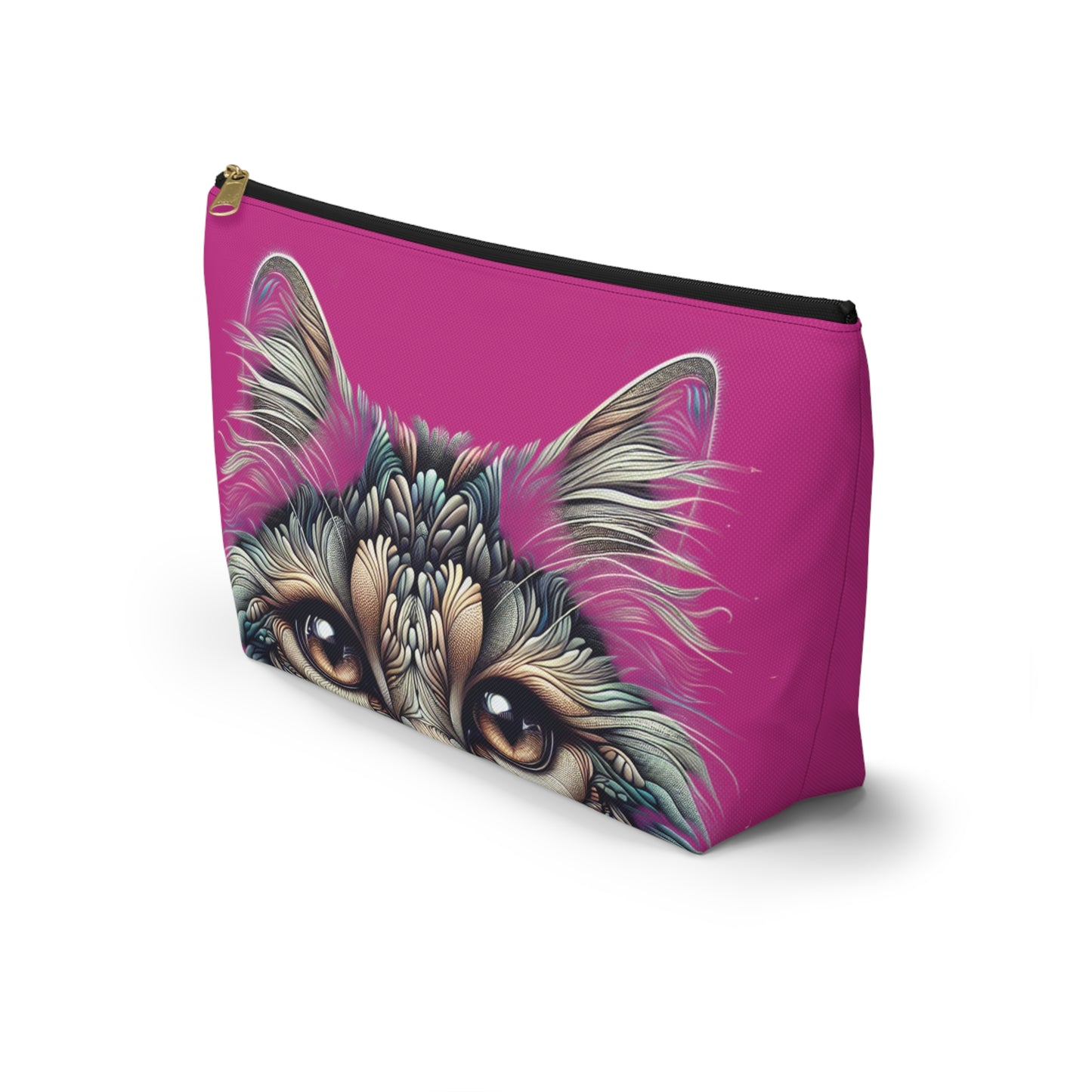 Purrty Kitty Makeup Accessory Pouch - Birds Aren't Real Line