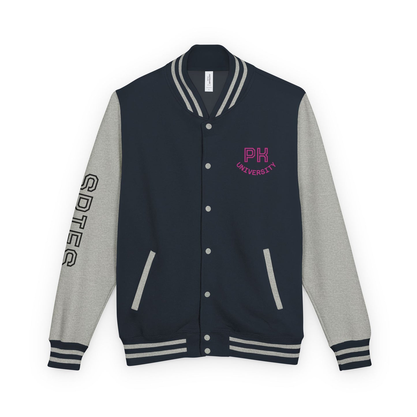 Unisex Heavyweight Letterman Jacket - Purtty Kitty - Spies