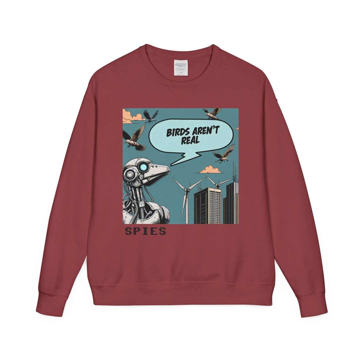Birds Aren't Real Crewneck Sweatshirt - Unisex Comfort Wash®