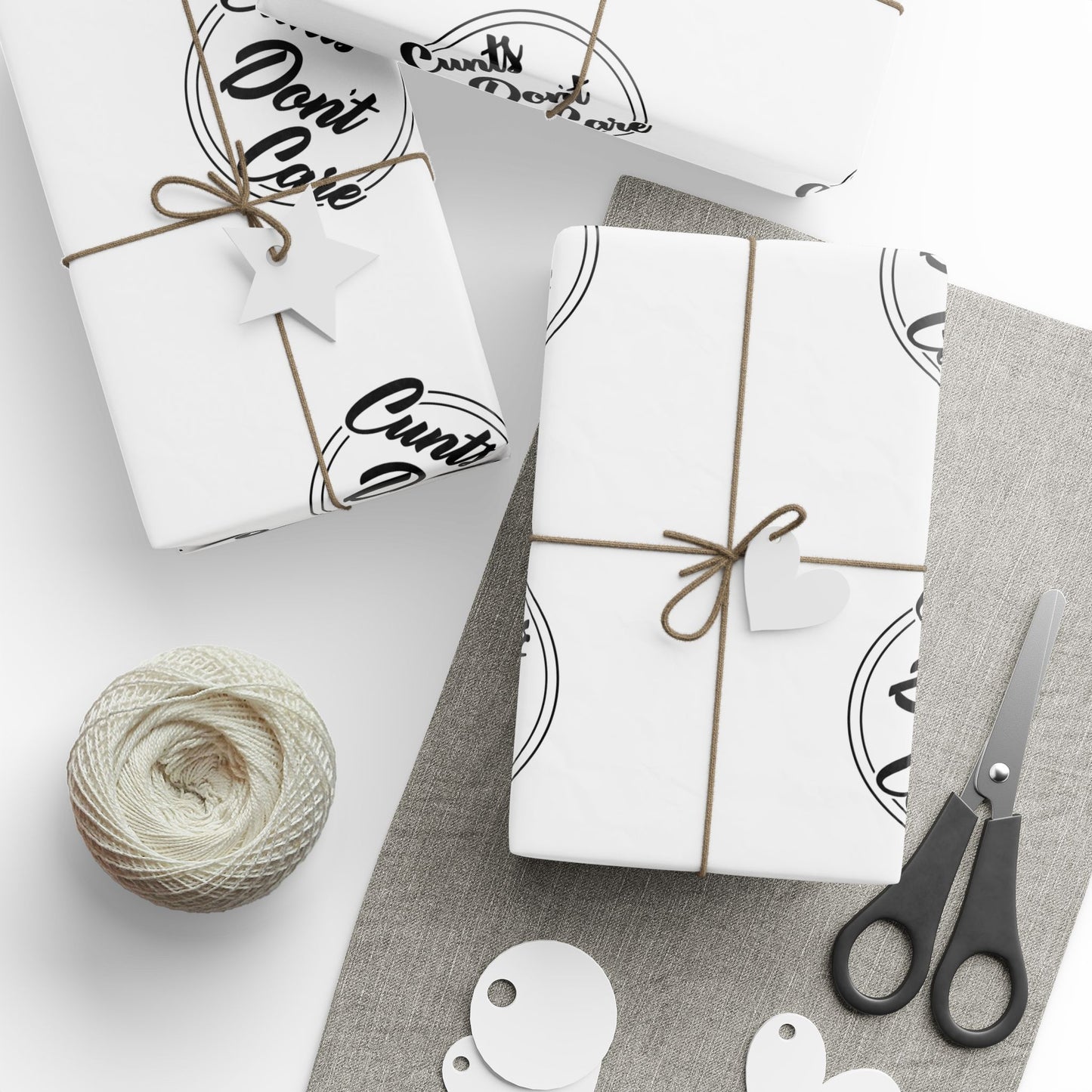 Wrapping Paper - C*nts Don't Care Design
