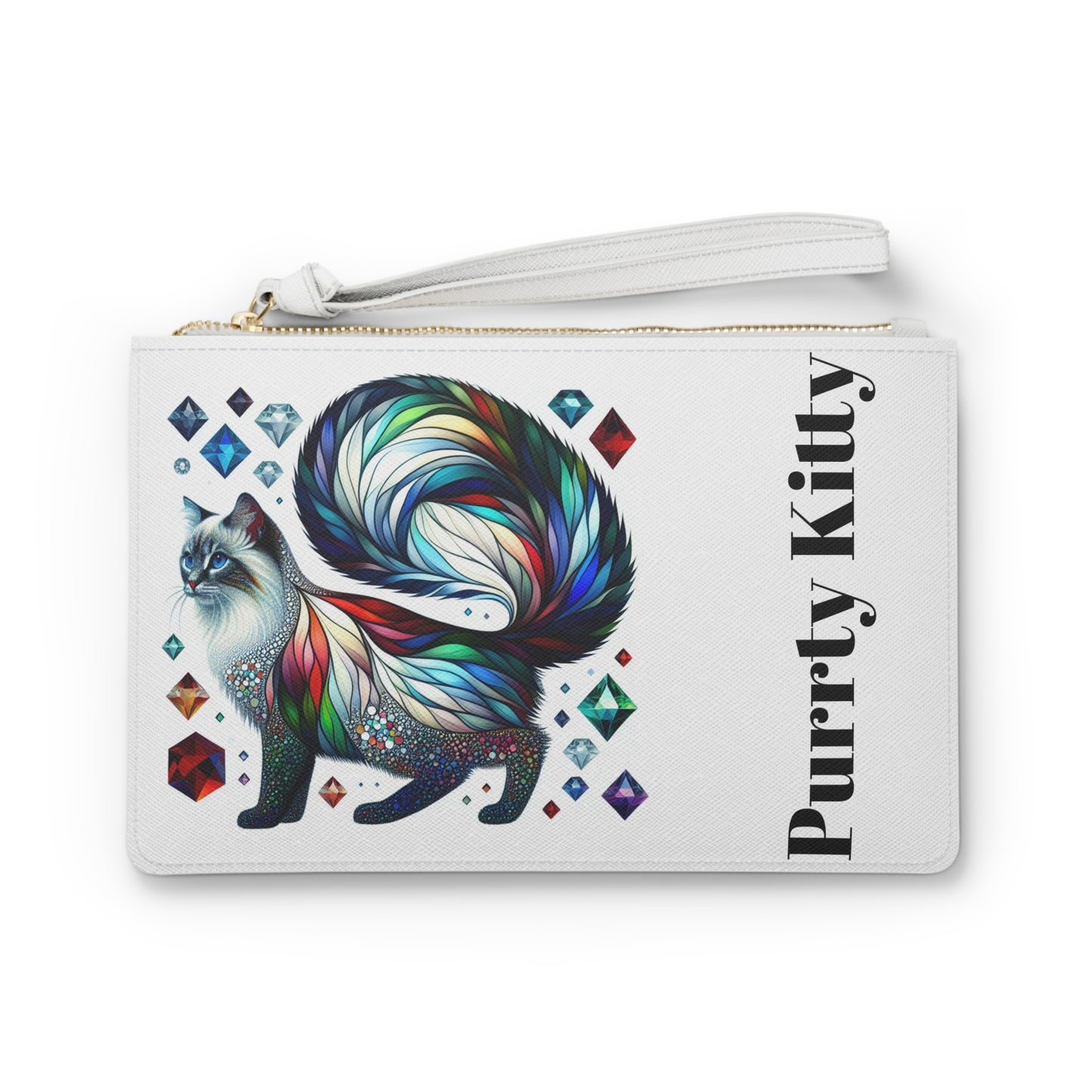 Purrty Kitty Clutch Bag - Birds Aren't Real