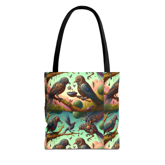 Vibrant "Spies" Bird Tote Bag - Eco-Friendly