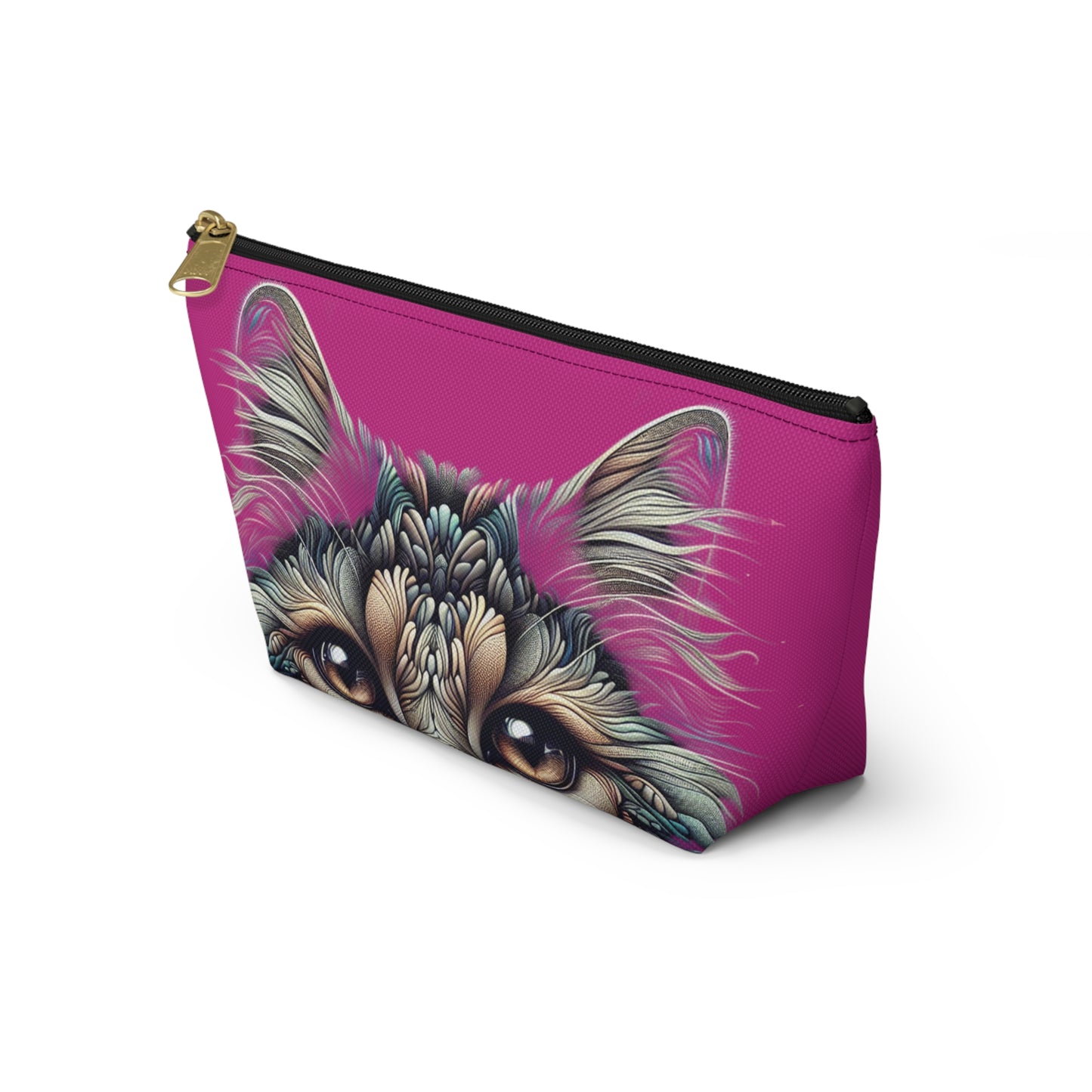 Purrty Kitty Makeup Accessory Pouch - Birds Aren't Real Line