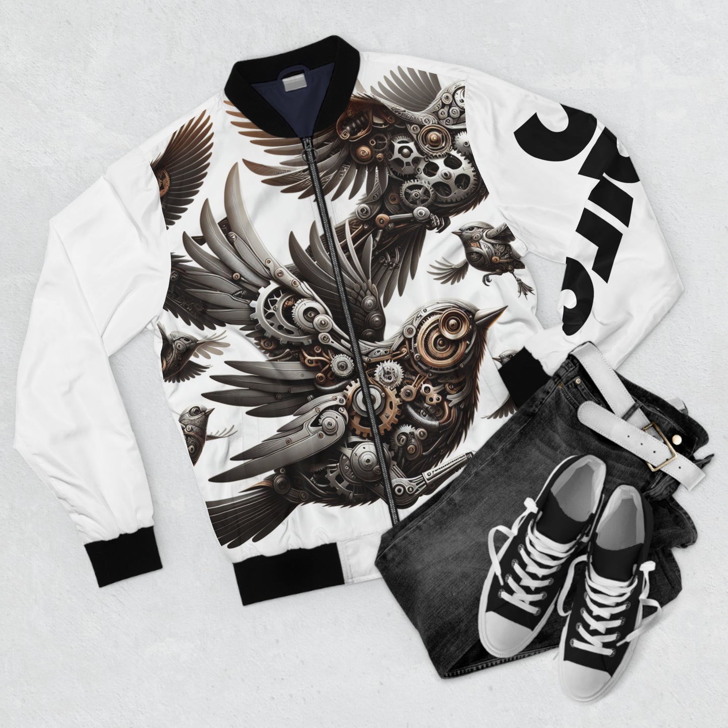 Steampunk Spies Bomber Jacket - Birds Aren't Real - Spies