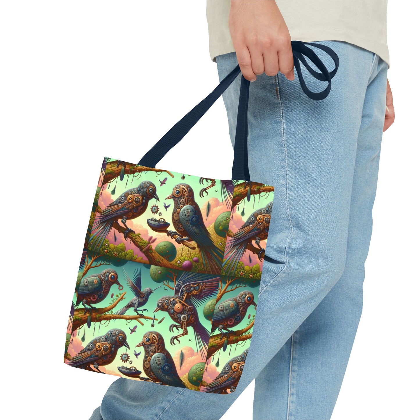 Vibrant "Spies" Bird Tote Bag - Eco-Friendly