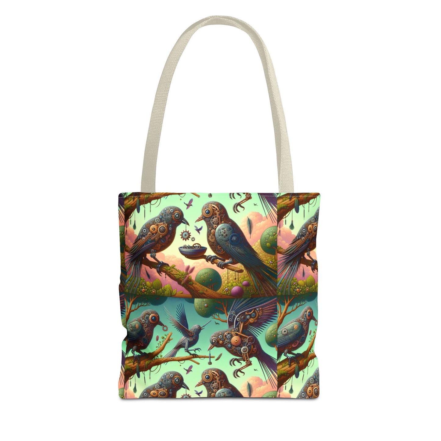 Vibrant "Spies" Bird Tote Bag - Eco-Friendly