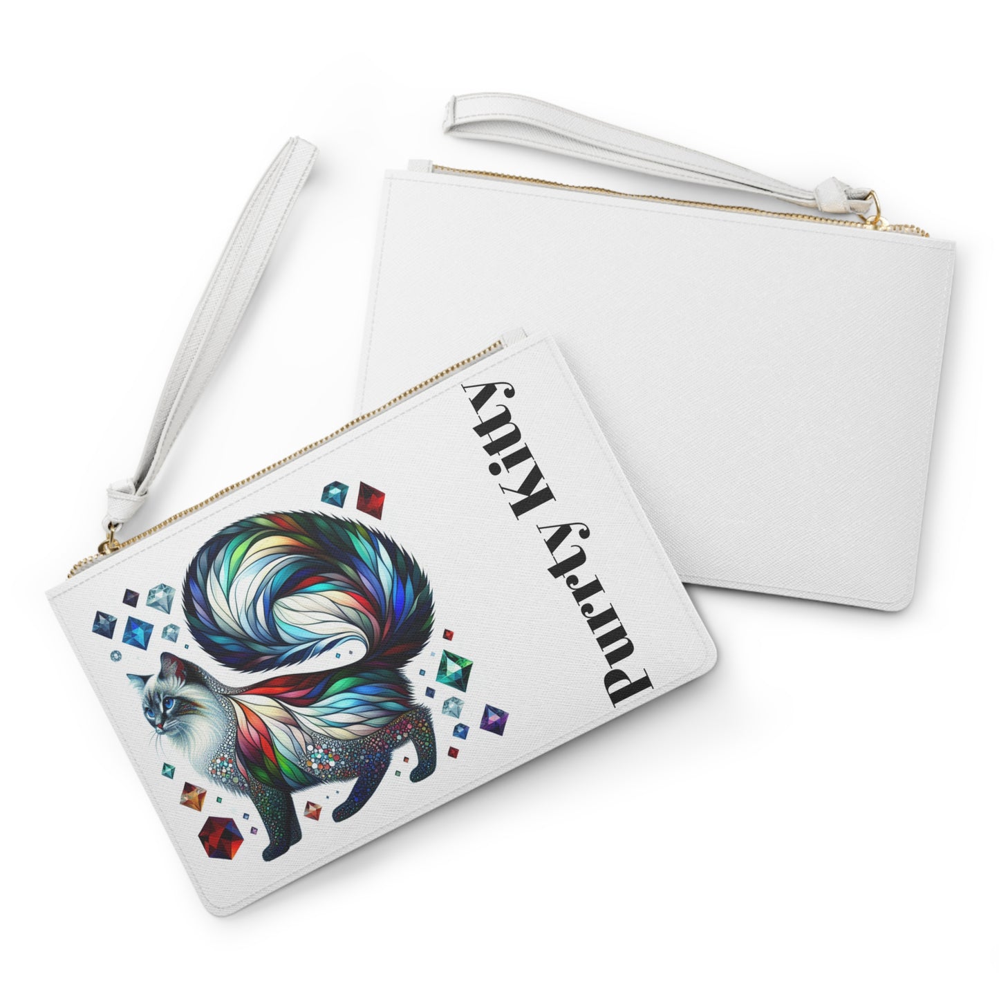 Purrty Kitty Clutch Bag - Birds Aren't Real