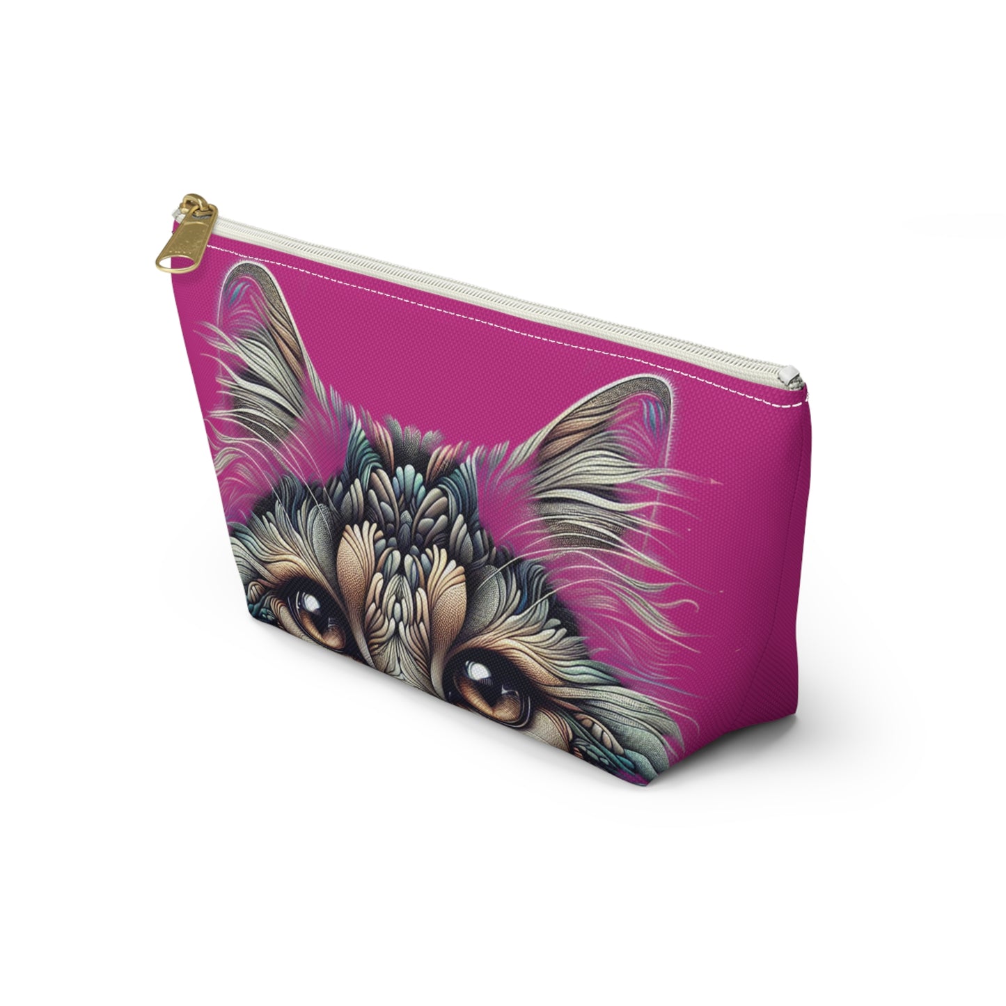 Purrty Kitty Makeup Accessory Pouch - Birds Aren't Real Line