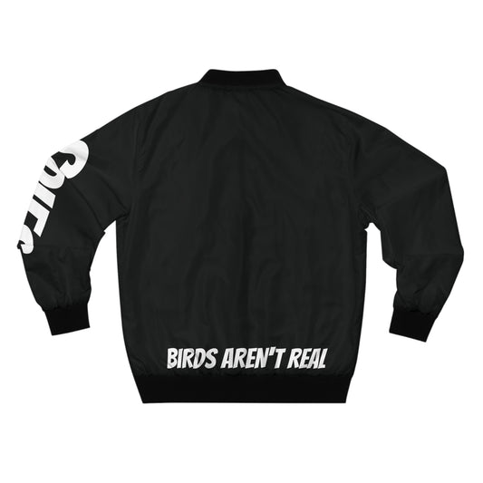 Futuristic Birds Aren't Real Bomber Jacket - 'Spies' Design