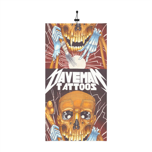Skull & Bones Winter Neck Gaiter — Daveman Tattoos Drawstring Face Mask