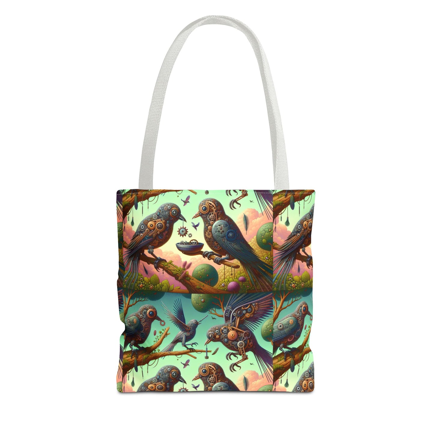 Vibrant "Spies" Bird Tote Bag - Eco-Friendly