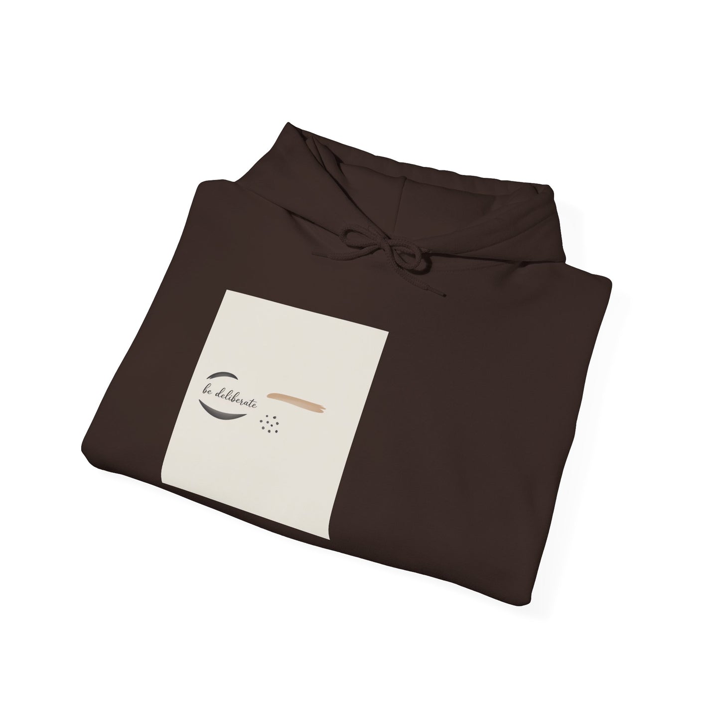 Be Deliberate Minimal Micro-Embroidered Logo Hoodie | Quiet Luxury, Premium Basics