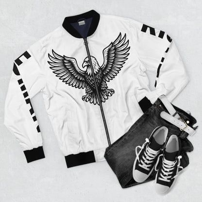 Bald Eagle Human Rights Bomber Jacket - Be Deliberate. Make A Statement.