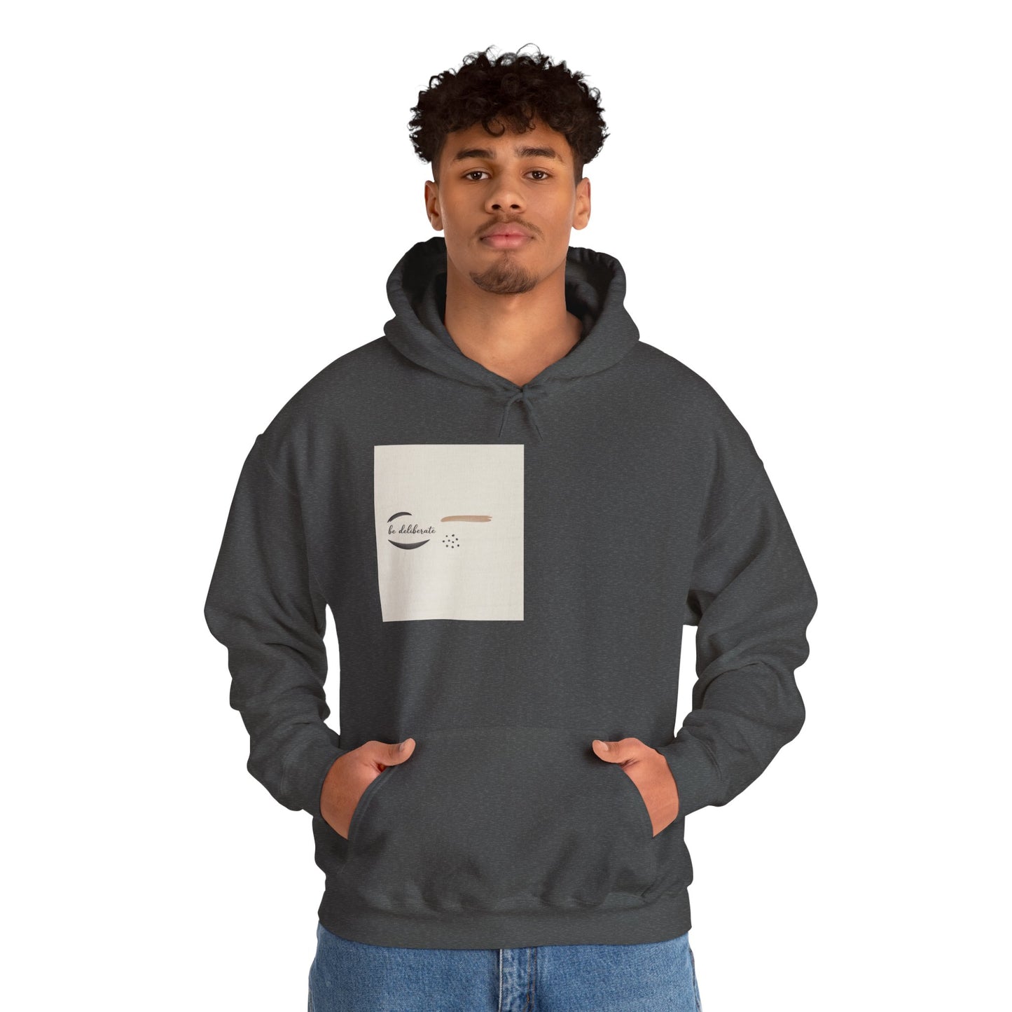 Be Deliberate Minimal Micro-Embroidered Logo Hoodie | Quiet Luxury, Premium Basics