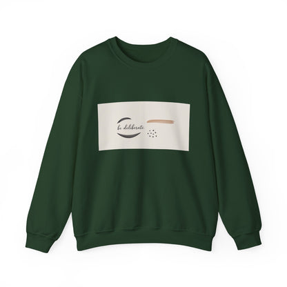 Be Deliberate Minimalist Logo Sweatshirt | Quiet Luxury, Subtle Embroidery Apparel