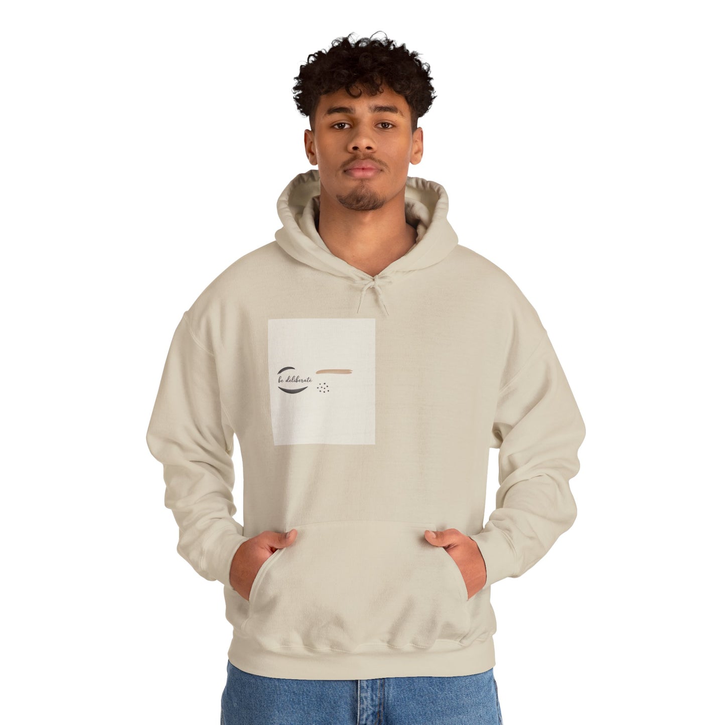 Be Deliberate Minimal Micro-Embroidered Logo Hoodie | Quiet Luxury, Premium Basics