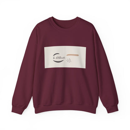 Be Deliberate Minimalist Logo Sweatshirt | Quiet Luxury, Subtle Embroidery Apparel