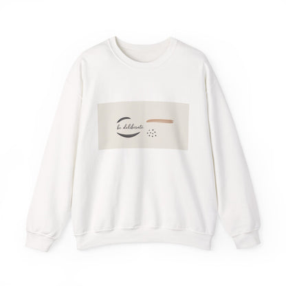Be Deliberate Minimalist Logo Sweatshirt | Quiet Luxury, Subtle Embroidery Apparel