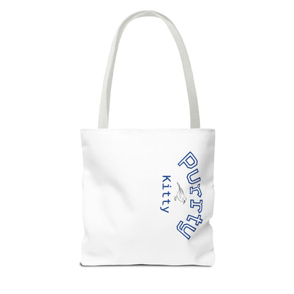 Purtty Kitty Gems Tote Bag - Purity Design for Cat Lovers - Birds Aren't Real