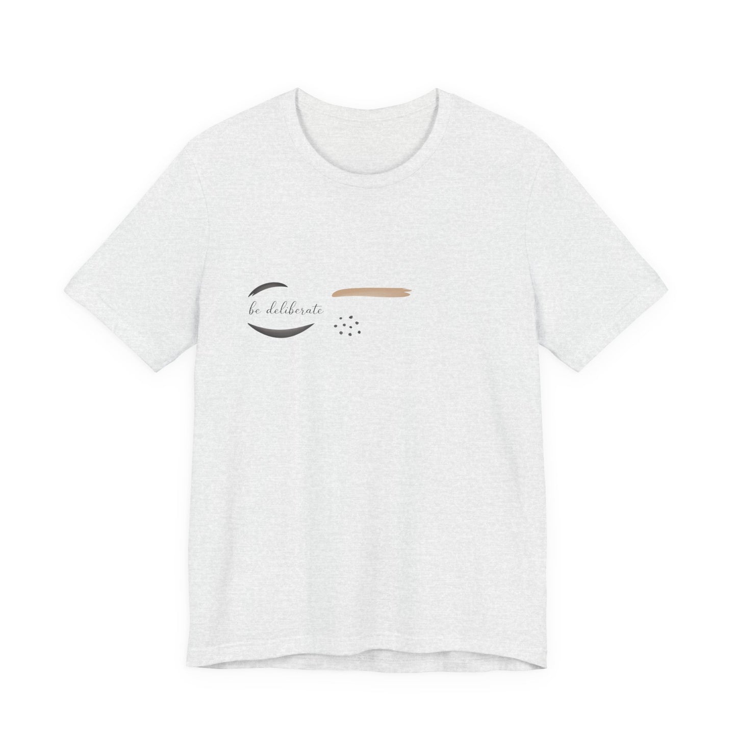 Be Deliberate minimalist logo shirt Tee | quiet luxury, subtle embroidery apparel