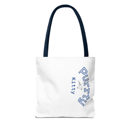 Purtty Kitty Gems Tote Bag - Purity Design for Cat Lovers - Birds Aren't Real