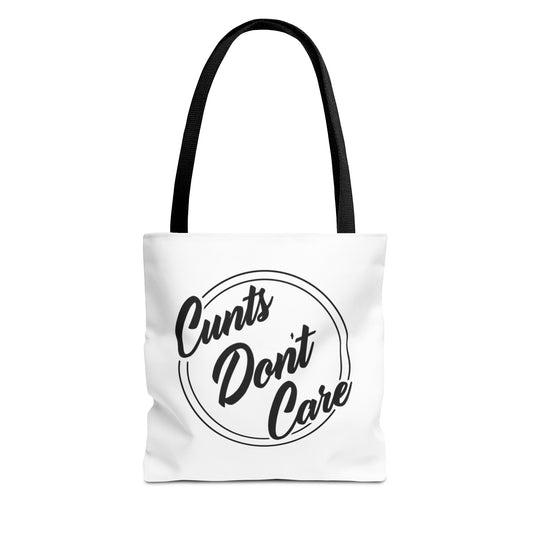 Tote Bag - Cunts Don't Care Branded - Make a Statement and Be Deliberate.