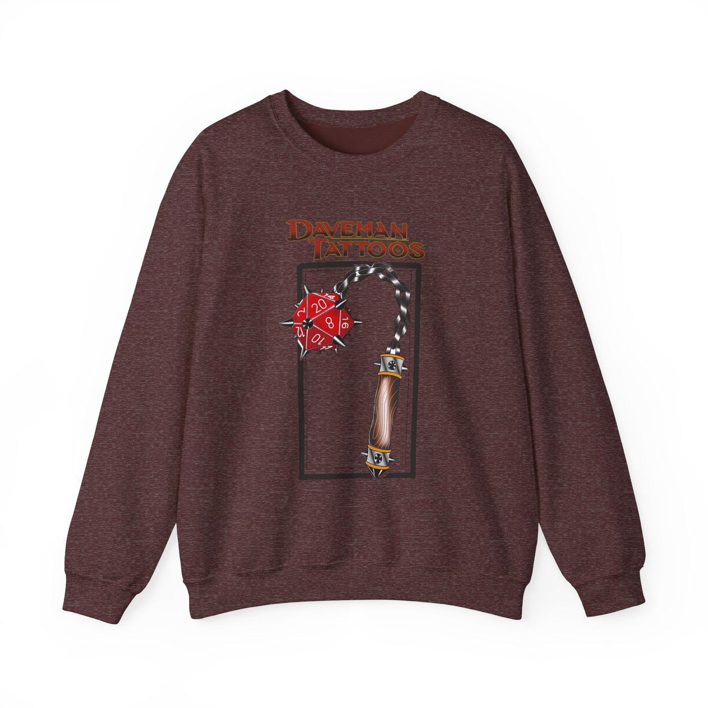 Daveman Tattoos Unisex Heavy Blend™ Crewneck Sweatshirt - Ideal for Gamers & Tattoo Lovers