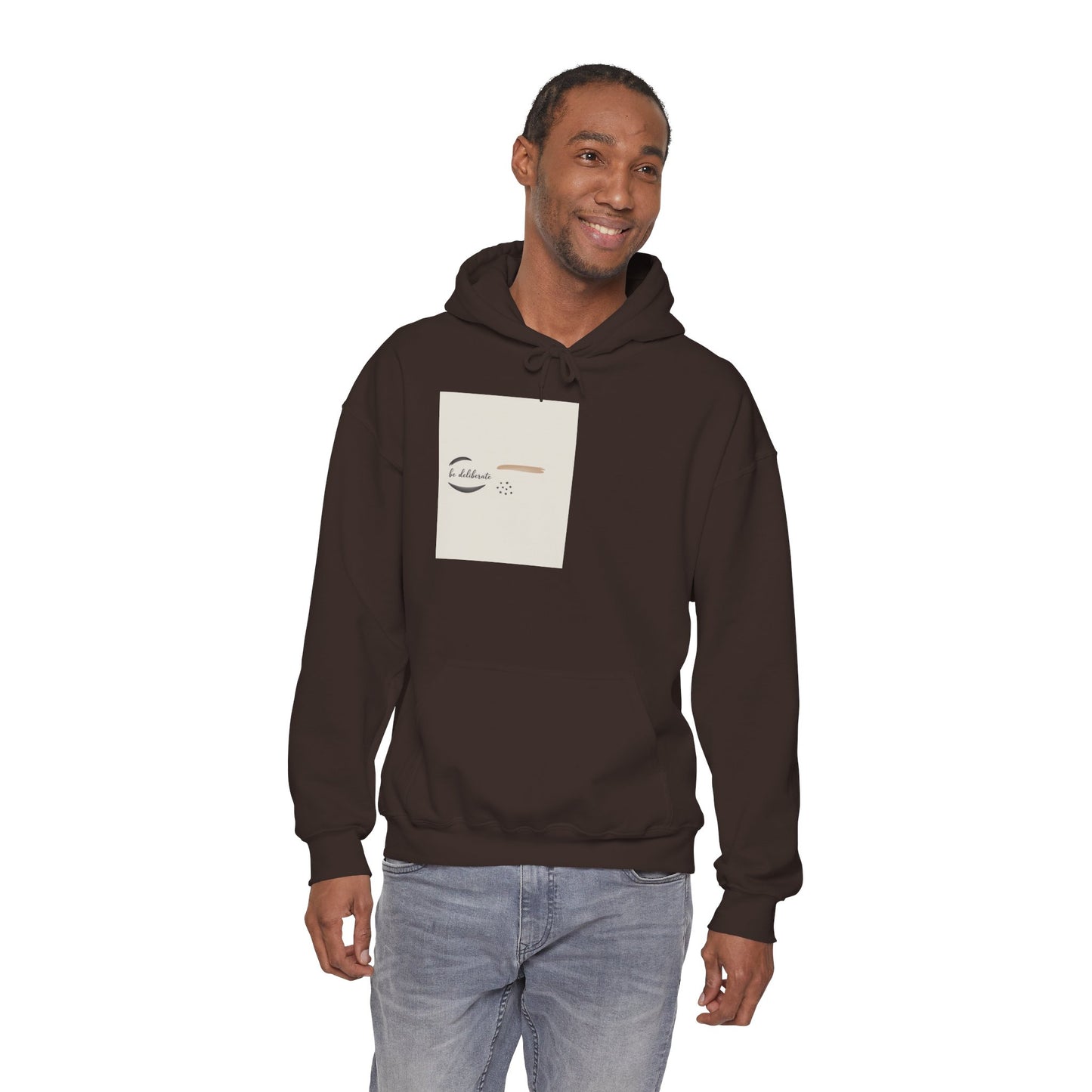 Be Deliberate Minimal Micro-Embroidered Logo Hoodie | Quiet Luxury, Premium Basics