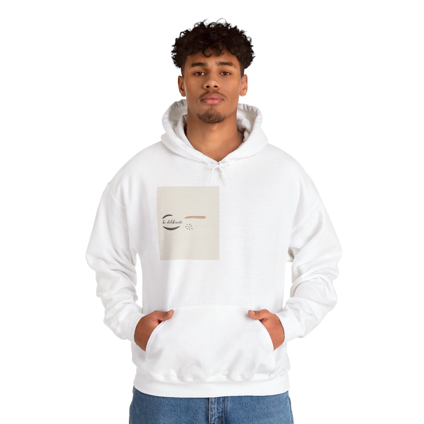 Be Deliberate Minimal Micro-Embroidered Logo Hoodie | Quiet Luxury, Premium Basics