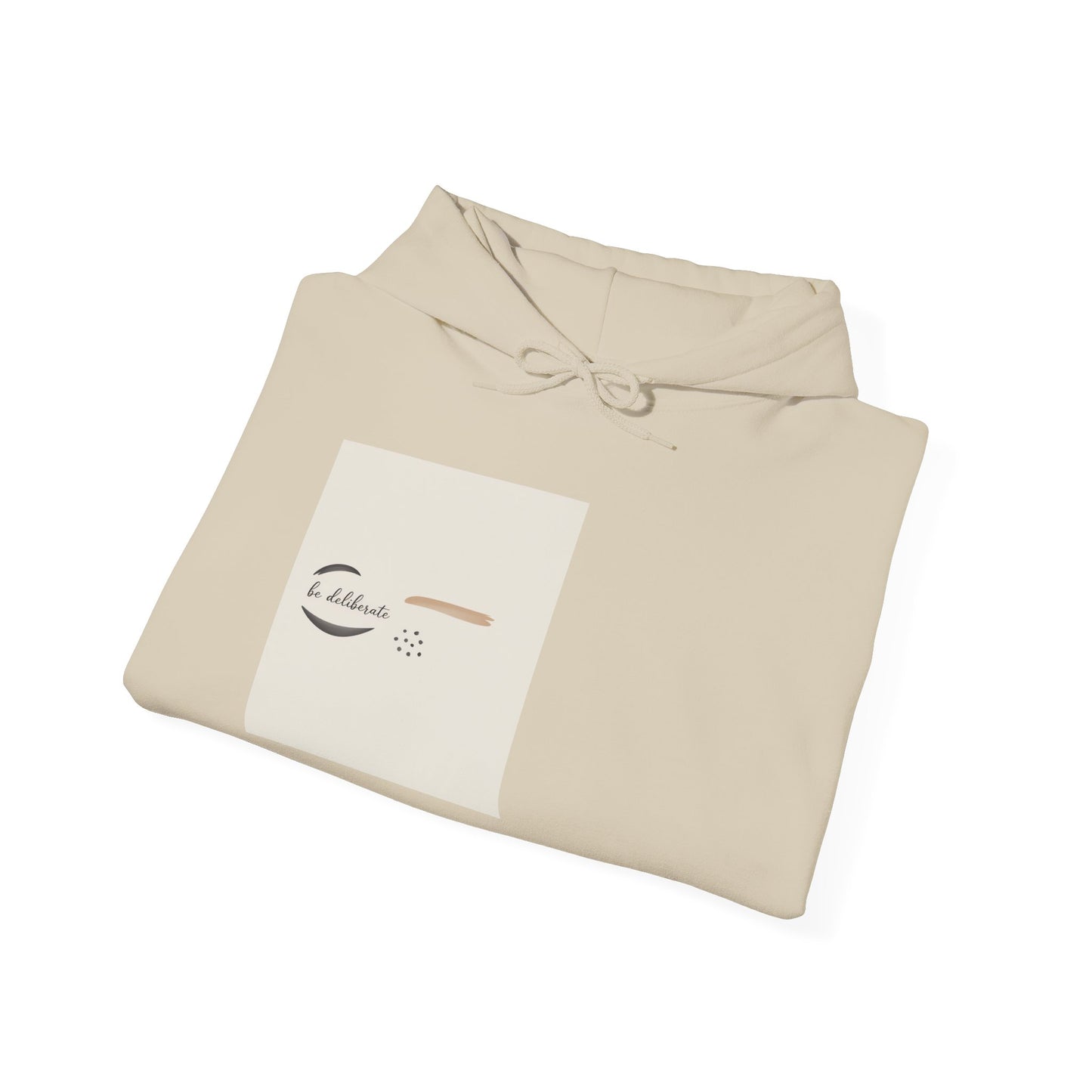 Be Deliberate Minimal Micro-Embroidered Logo Hoodie | Quiet Luxury, Premium Basics