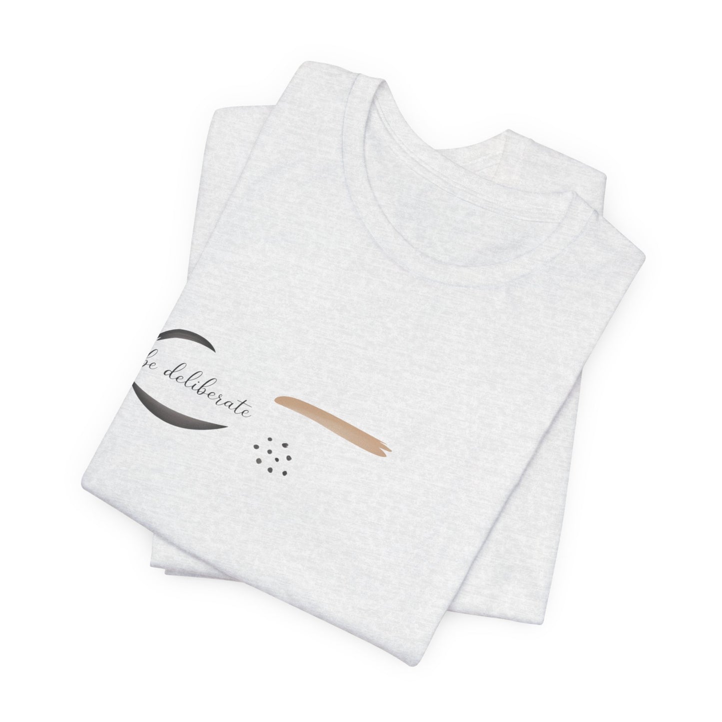 Be Deliberate minimalist logo shirt Tee | quiet luxury, subtle embroidery apparel