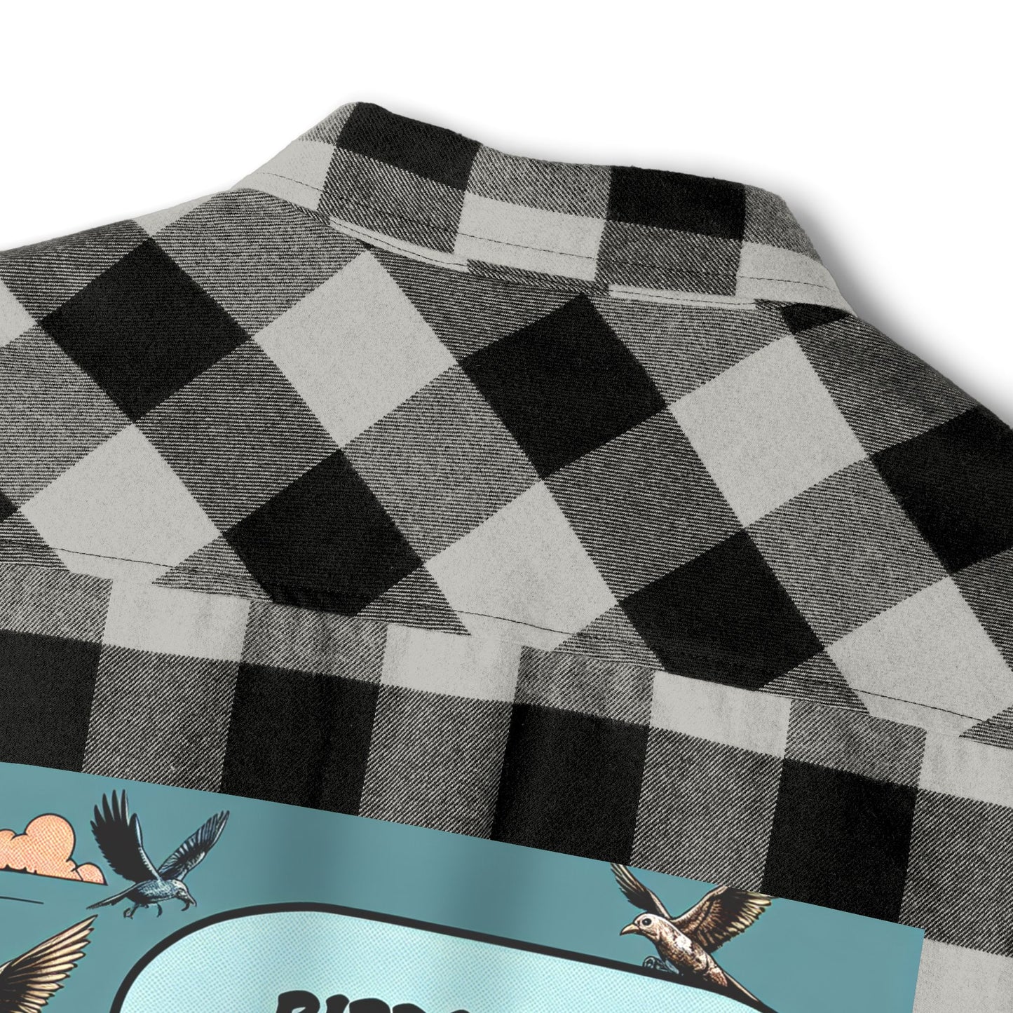 Unisex Funny Flannel Shirt - 'Birds Aren't Real' Graphic - Cozy and Trendy for Casual Wear