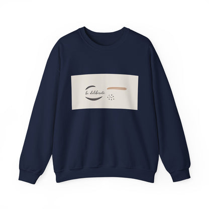 Be Deliberate Minimalist Logo Sweatshirt | Quiet Luxury, Subtle Embroidery Apparel