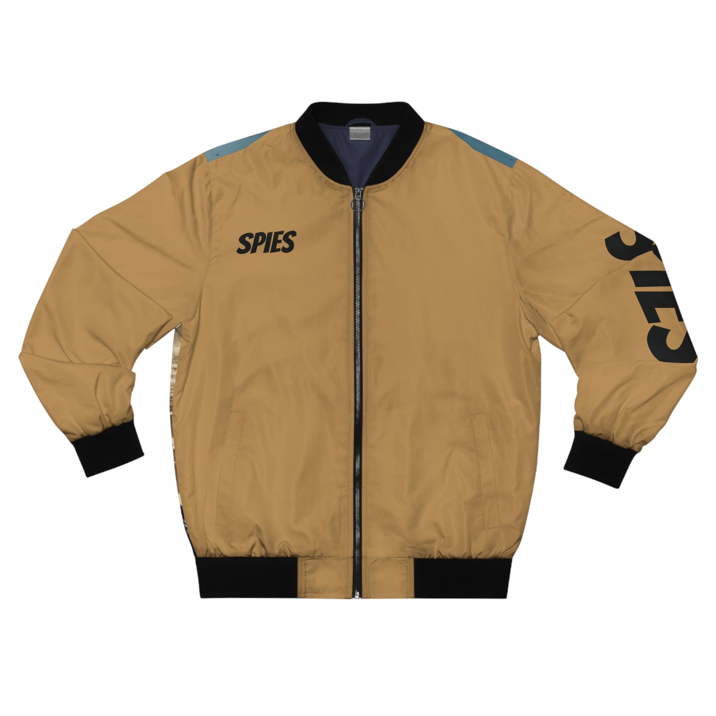 Birds and Planes Bomber Jacket with Aviation Graphic - "Spies"