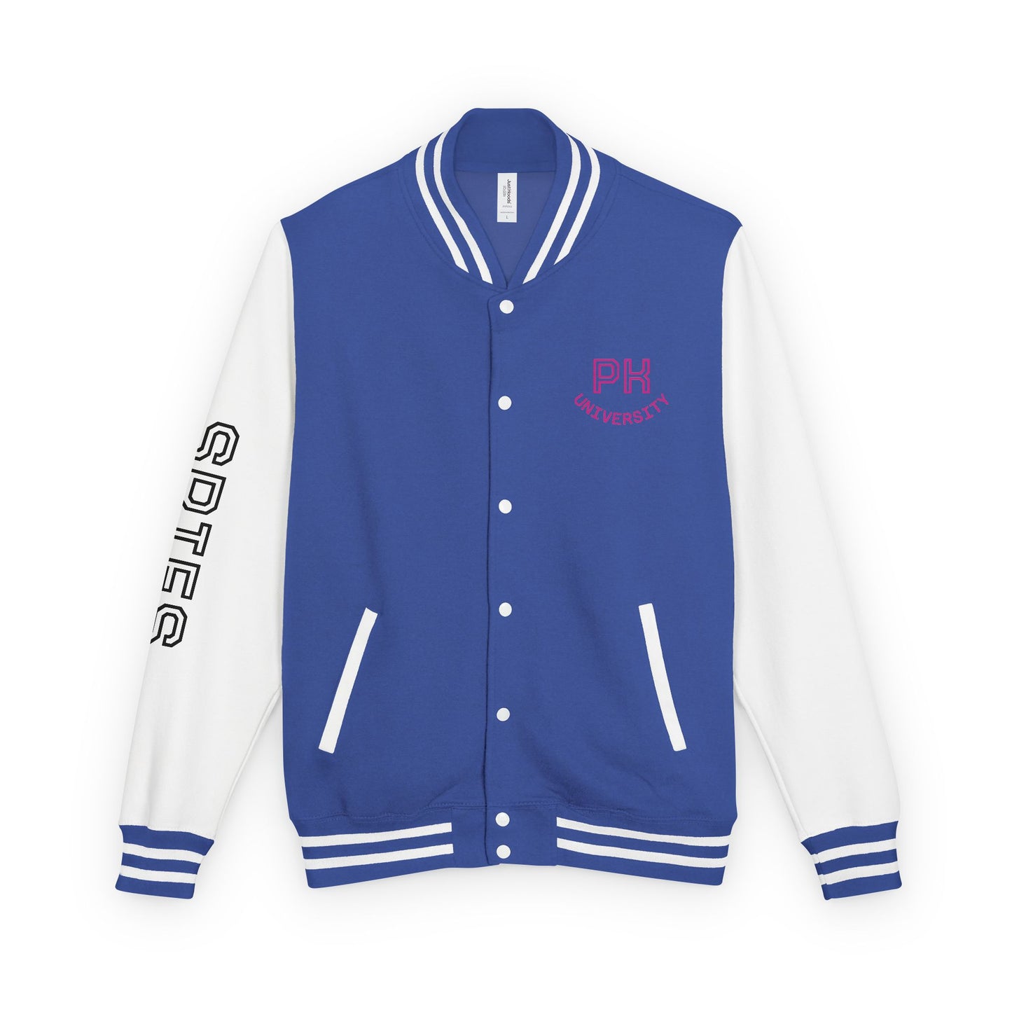 Unisex Heavyweight Letterman Jacket - Purtty Kitty - Spies