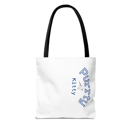 Purtty Kitty Gems Tote Bag - Purity Design for Cat Lovers - Birds Aren't Real