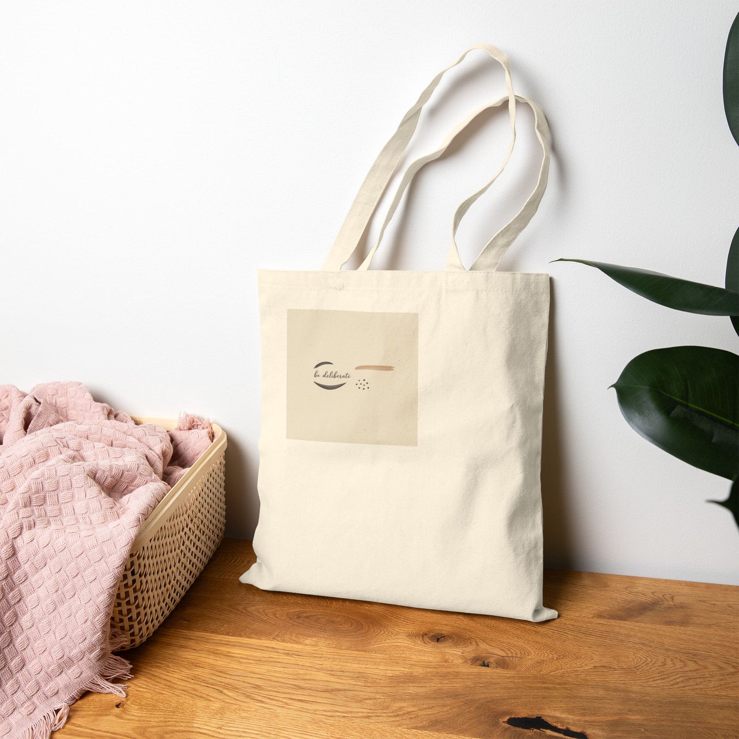 Minimalist Micro-Embroidery Tote, Quiet Luxury Canvas, Neutral Capsule Wardrobe