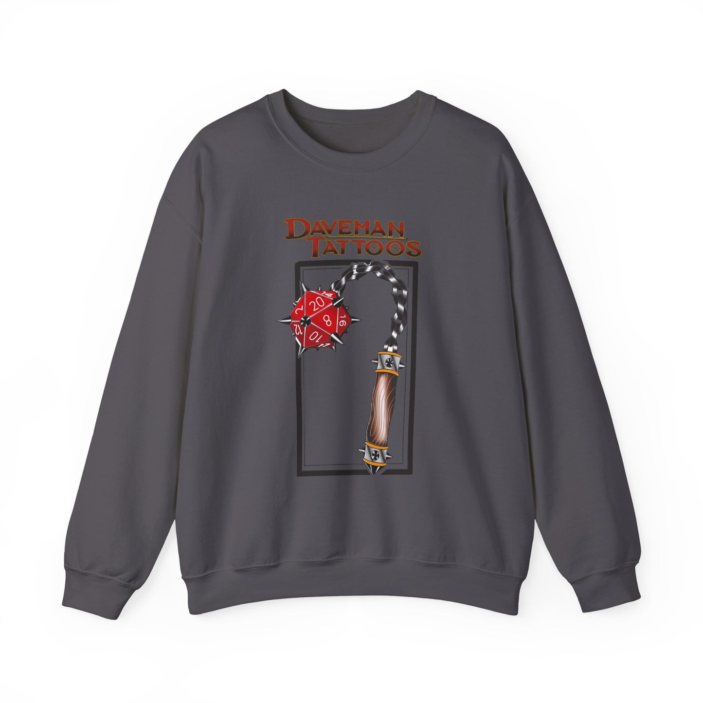 Daveman Tattoos Unisex Heavy Blend™ Crewneck Sweatshirt - Ideal for Gamers & Tattoo Lovers