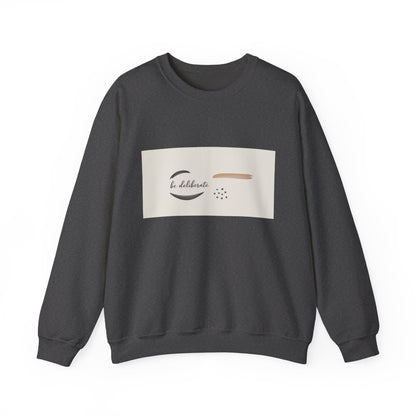 Be Deliberate Minimalist Logo Sweatshirt | Quiet Luxury, Subtle Embroidery Apparel
