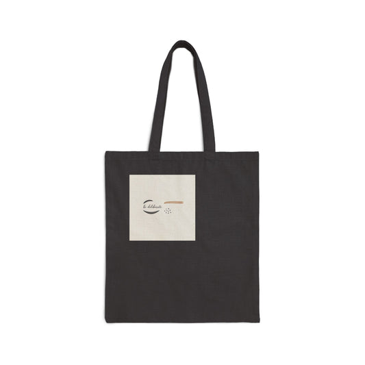 Minimalist Micro-Embroidery Tote, Quiet Luxury Canvas, Neutral Capsule Wardrobe