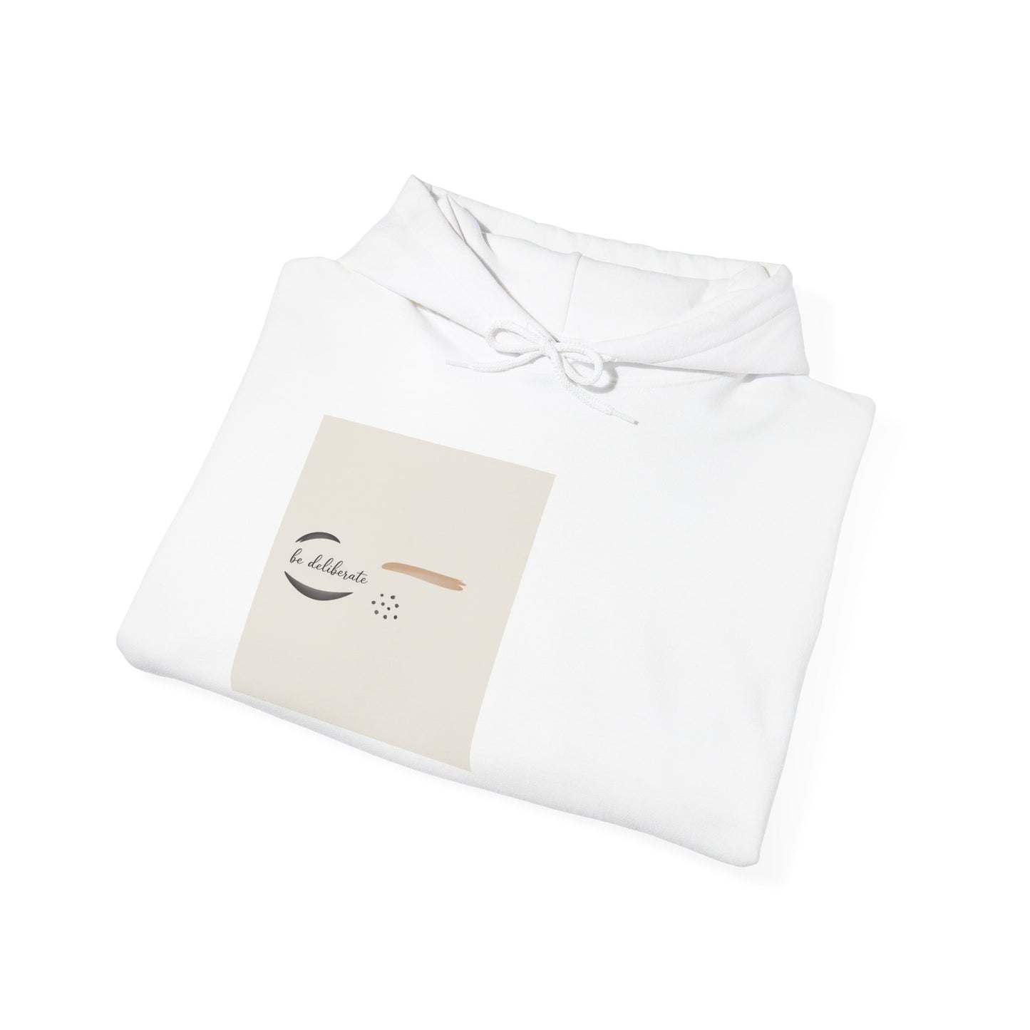 Be Deliberate Minimal Micro-Embroidered Logo Hoodie | Quiet Luxury, Premium Basics
