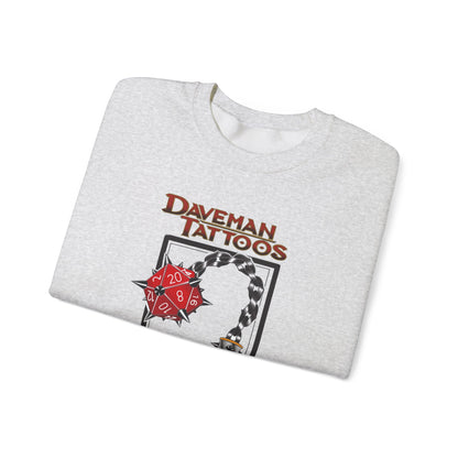 Daveman Tattoos Unisex Heavy Blend™ Crewneck Sweatshirt - Ideal for Gamers & Tattoo Lovers