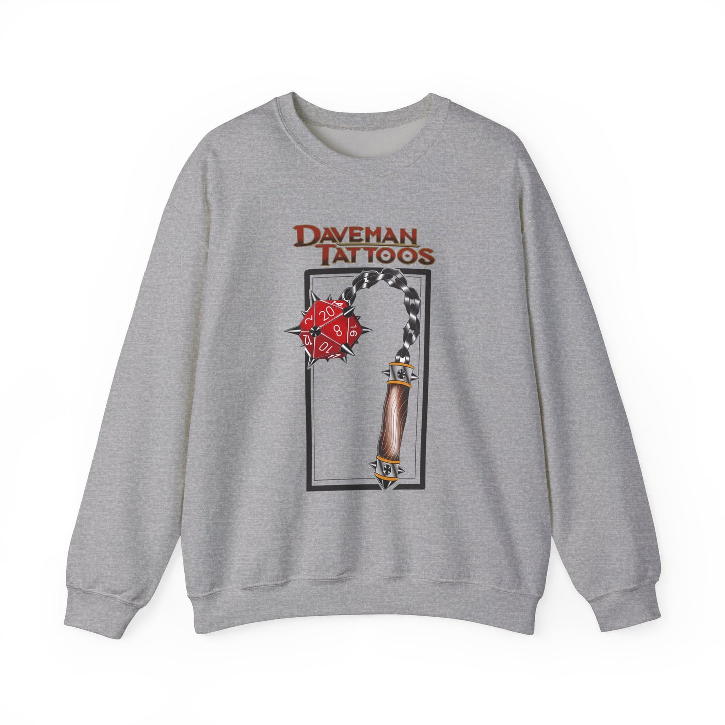 Daveman Tattoos Unisex Heavy Blend™ Crewneck Sweatshirt - Ideal for Gamers & Tattoo Lovers