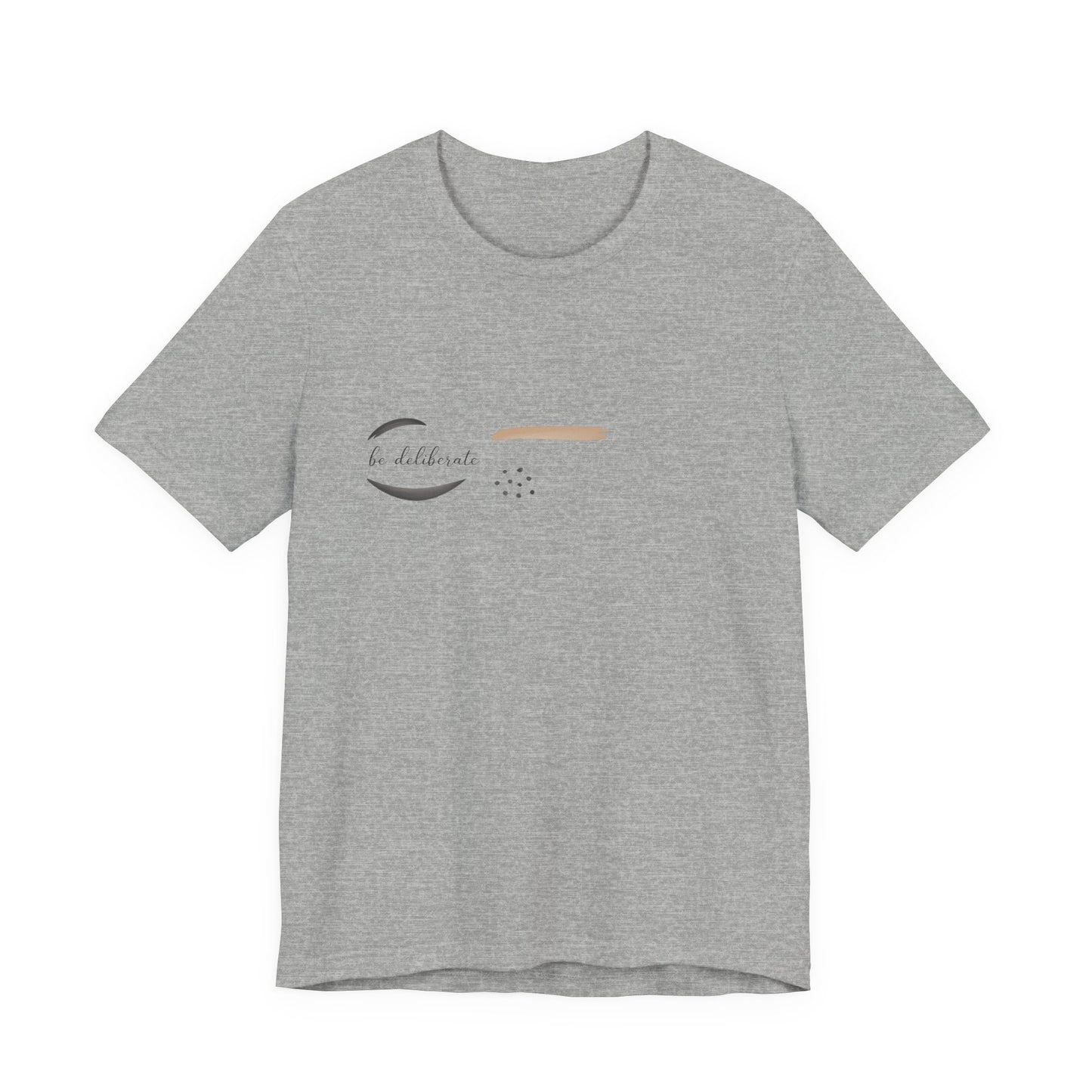 Be Deliberate minimalist logo shirt Tee | quiet luxury, subtle embroidery apparel