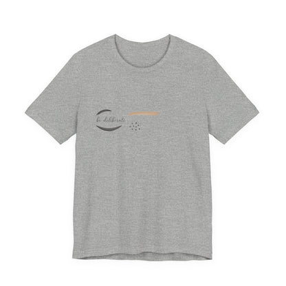 Be Deliberate minimalist logo shirt Tee | quiet luxury, subtle embroidery apparel